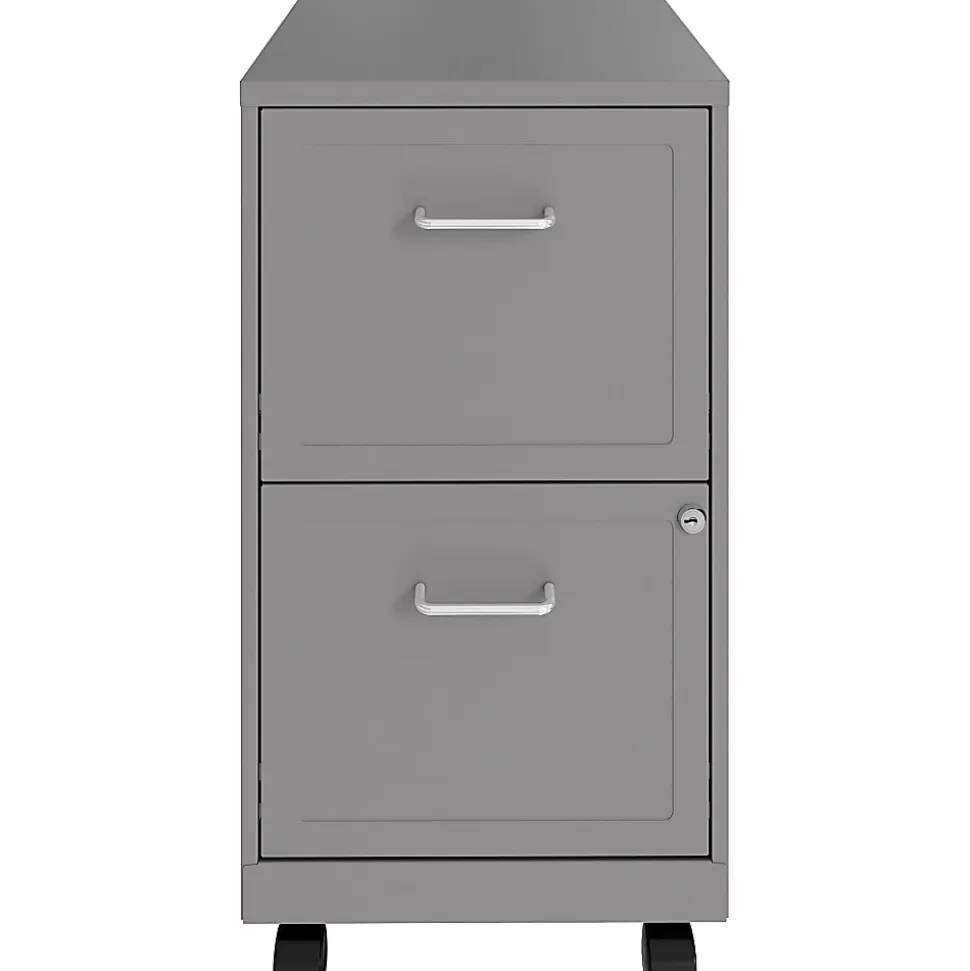 LYS Mobile File Cabinet - 14.3"x18"x26.5" - 2x Drawer(s) - VF218AMSR