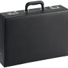 LYS NuSparc Expandable Attache Case, 12 1/2"H x 17 1/2"W x 4"D, Black