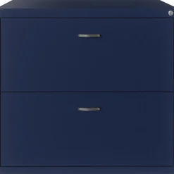 LYS NuSparc 30" Lateral File 2 Drawer w/ Arc Pull, Navy, 1 Each