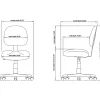 LYS NuSparc Mid Back Multi Task Fabric Chair, Black