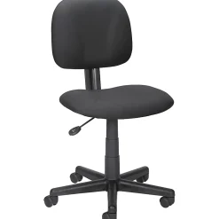 LYS NuSparc Mid Back Multi Task Fabric Chair, Black