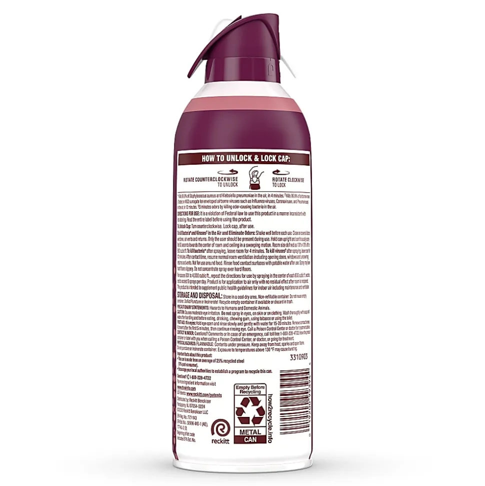 Lysol Air Sanitizer Spray, Light Breeze, 10 oz Aerosol Spray