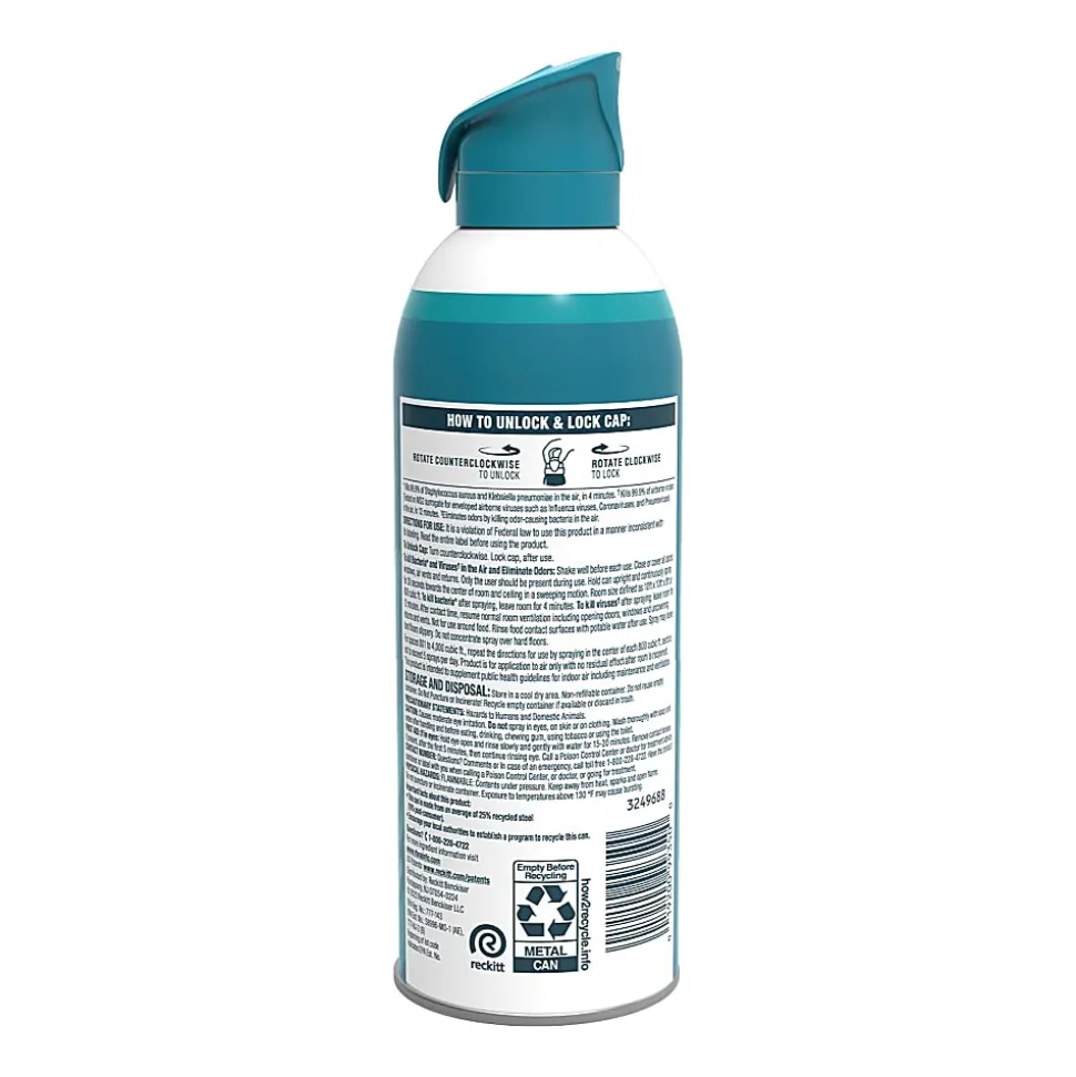 LYSOL® Air Sanitizer Spray - Simple Fresh 10 oz., Case of 6 cans