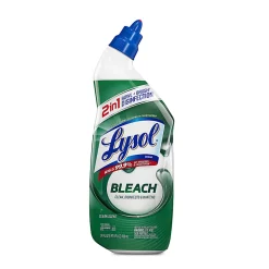 Lysol Bleach Toilet Bowl Cleaner - 24 fl oz (0.8 quart)Bottle - 2 / Pack - Blue
