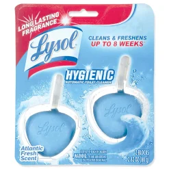 LYSOL® Brand Hygienic Automatic Toilet Bowl Cleaner, Atlantic Fresh, 2/Pack