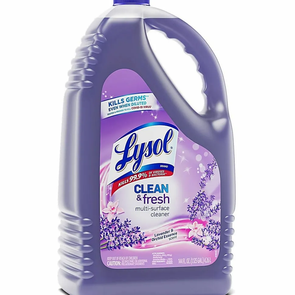 Lysol Clean/Fresh Lavender Cleaner, 144 fl oz, Clean & Fresh Lavender Orchid Scent, Case of 4 - 88786CT