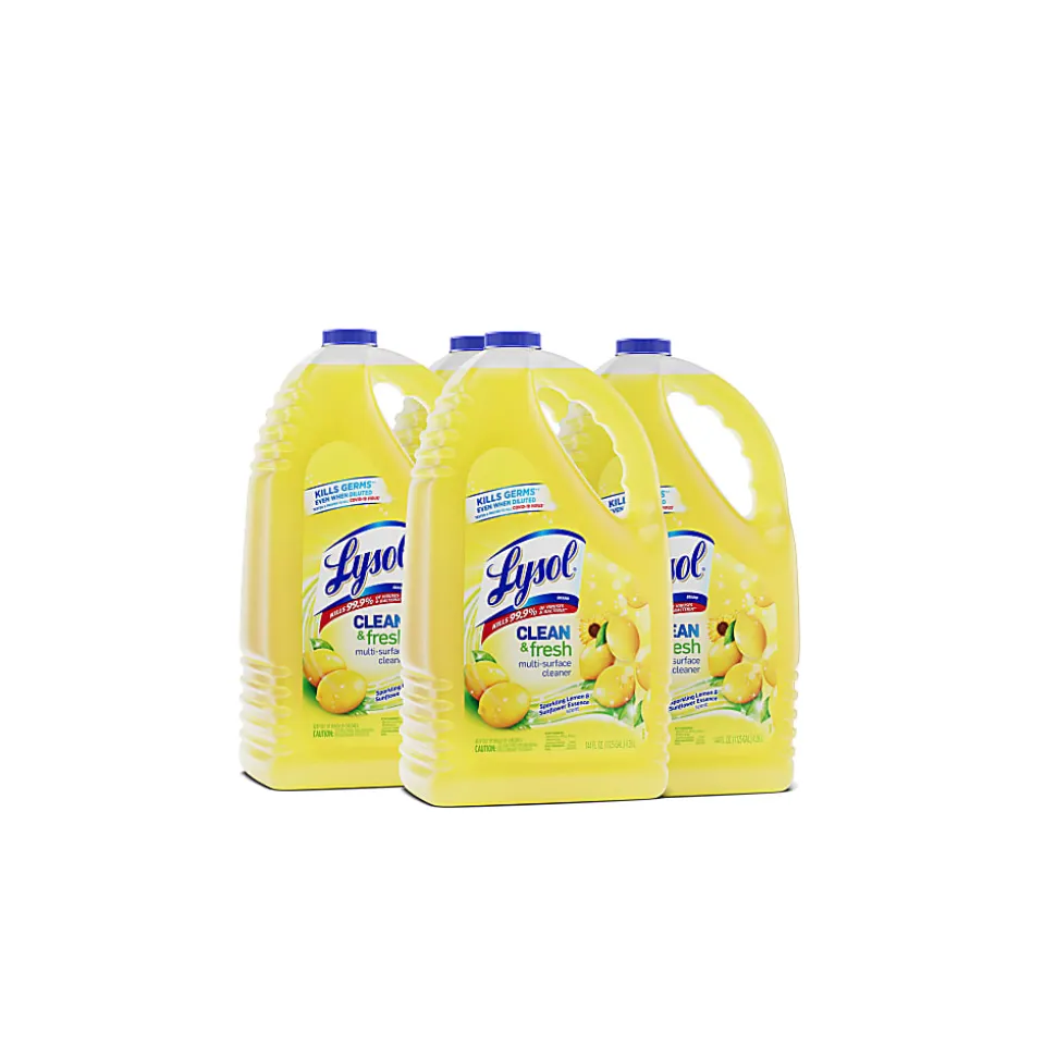 Lysol® Clean & Fresh Multi-Surface Cleaner, Sparkling Lemon & Sunflower Essence Scent, 144 Oz Bottle