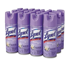 Lysol® Disinfectant Spray, Early Morning Breeze Scent, 12.5 Oz Bottle, Case Of 12