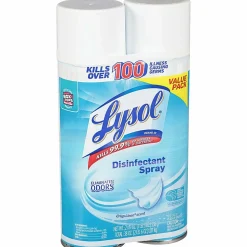 Lysol® Disinfectant Spray, 19 Oz, Crisp Linen, Carton Of 8 Bottles