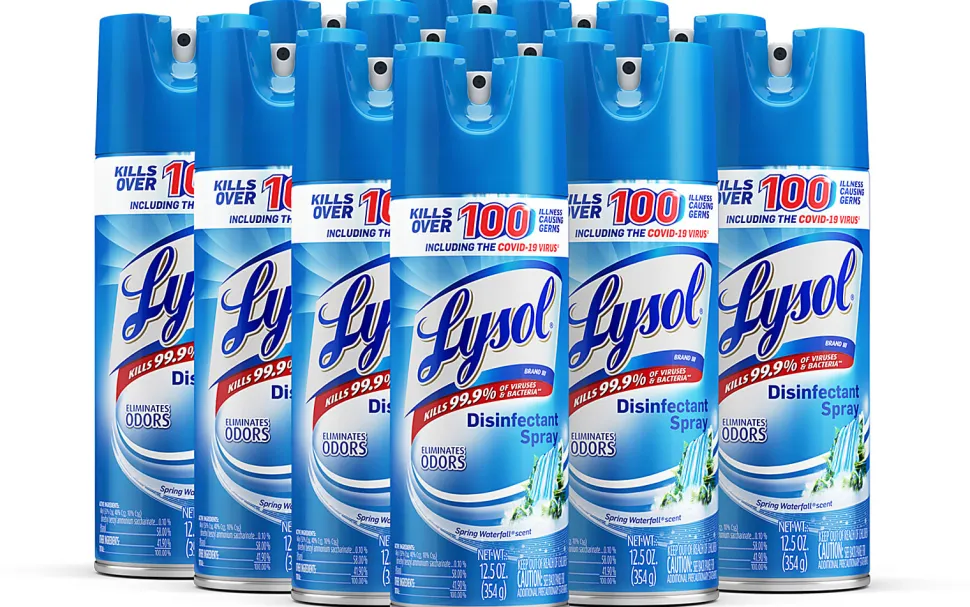 LYSOL® Disinfectant Spray - Spring Waterfall 12.5 oz, Case of 12 Cans
