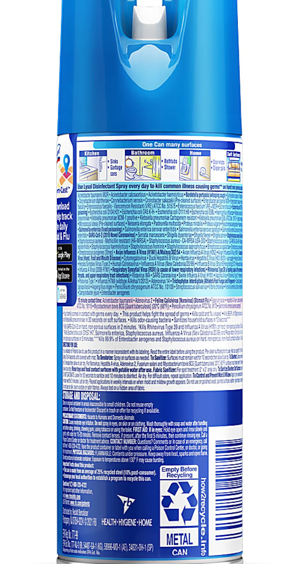 LYSOL® Disinfectant Spray - Spring Waterfall 12.5 oz, Case of 12 Cans