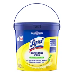 Lysol Disinfecting Wipe Bucket w/Wipes - Lemon & Lime Blossom Scent - 8