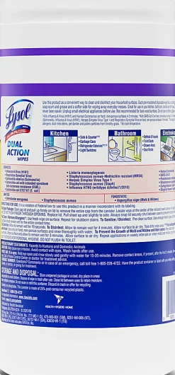 LYSOL® Dual Action Wipes - 75 ct., Carton of 6