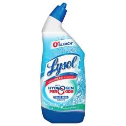 Lysol® Hydrogen Peroxide Toilet Cleaner, Cool Spring Breeze Scent, 24 Oz Bottle, Blue