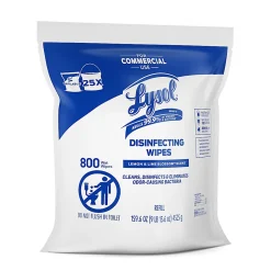 Lysol Professional Disinfecting Wipes Bucket Refill - Ready-To-Use Wipe - Lemon & Lime Blossom Scent - 800 Each - White