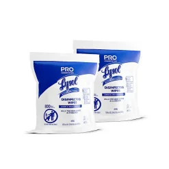 Lysol® Professional Disinfecting Wipe Refills, Lemon And Lime Blossom, 8” x 6