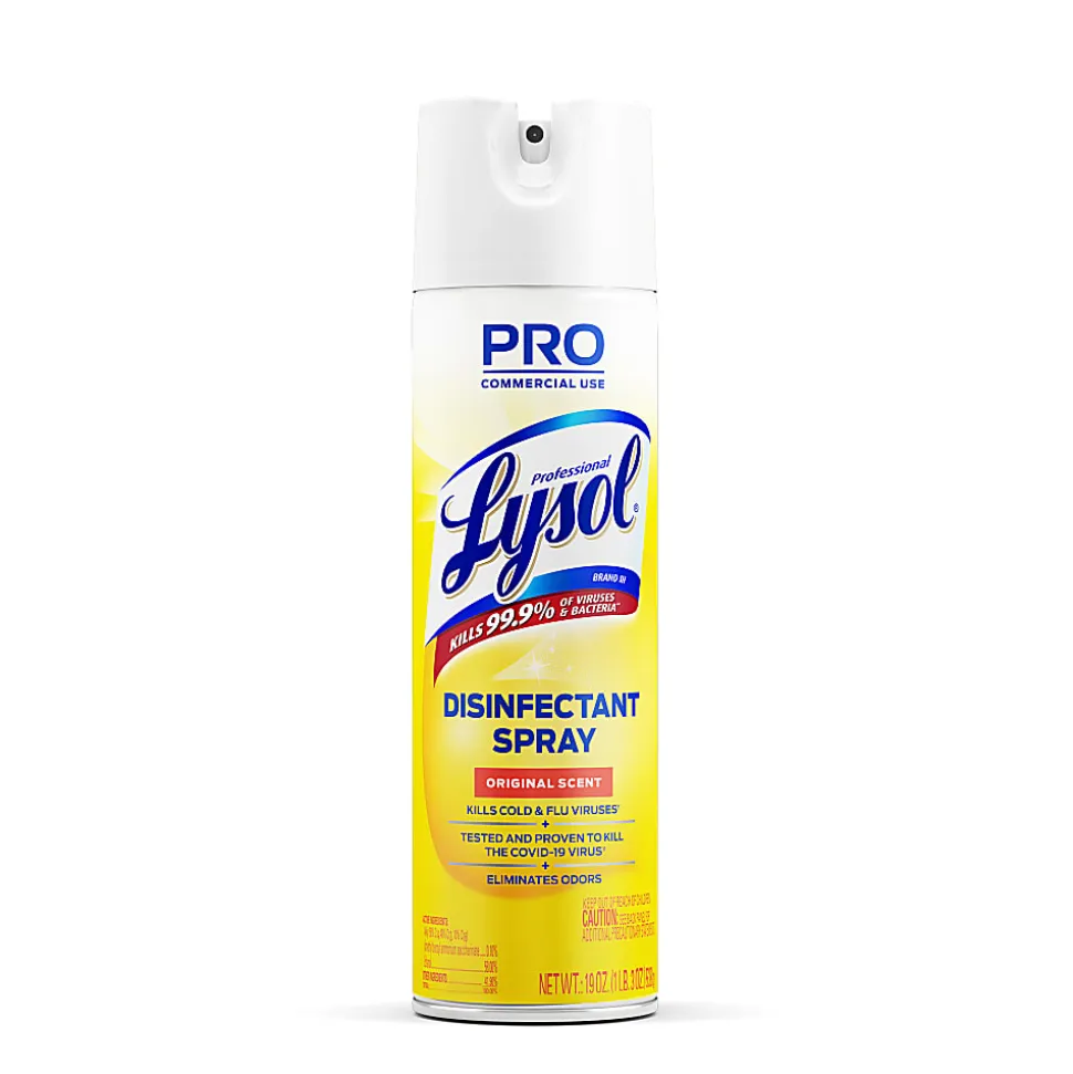 Lysol® Professional Disinfectant Spray, Original Scent, 19 Oz Bottle, Case Of 12