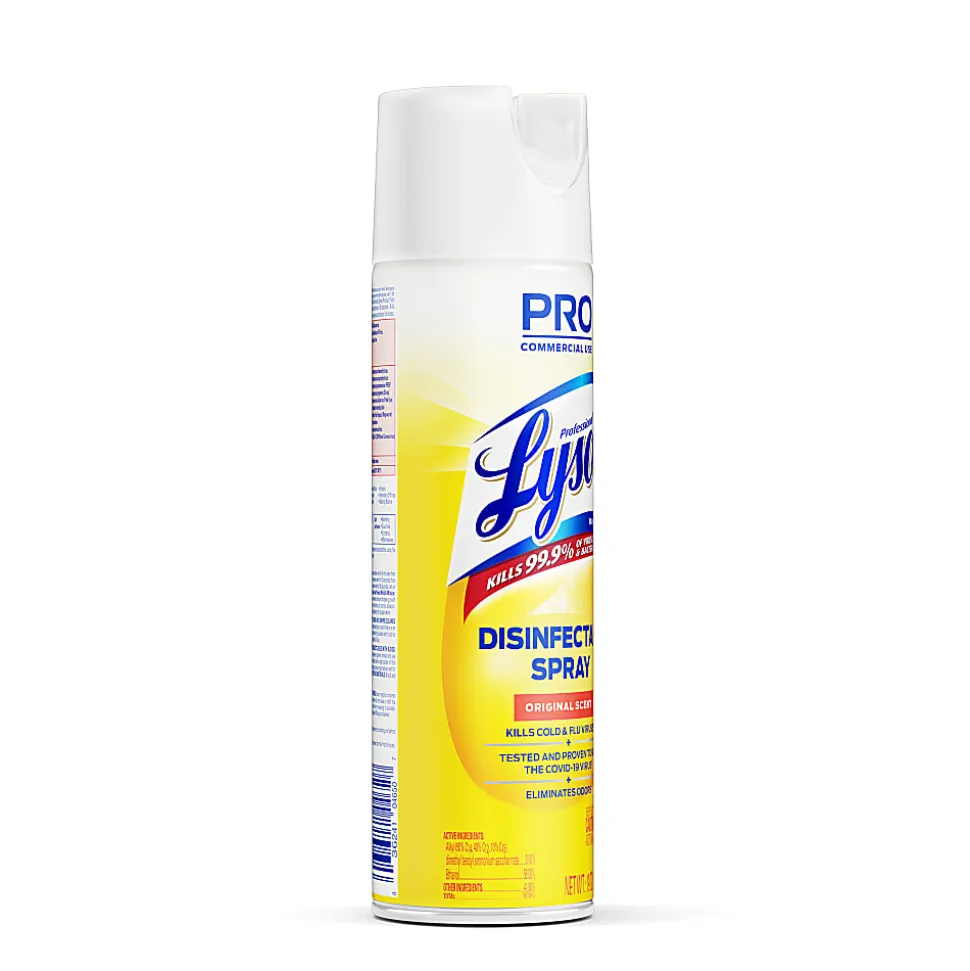 Lysol® Professional Disinfectant Spray, Original Scent, 19 Oz Bottle, Case Of 12