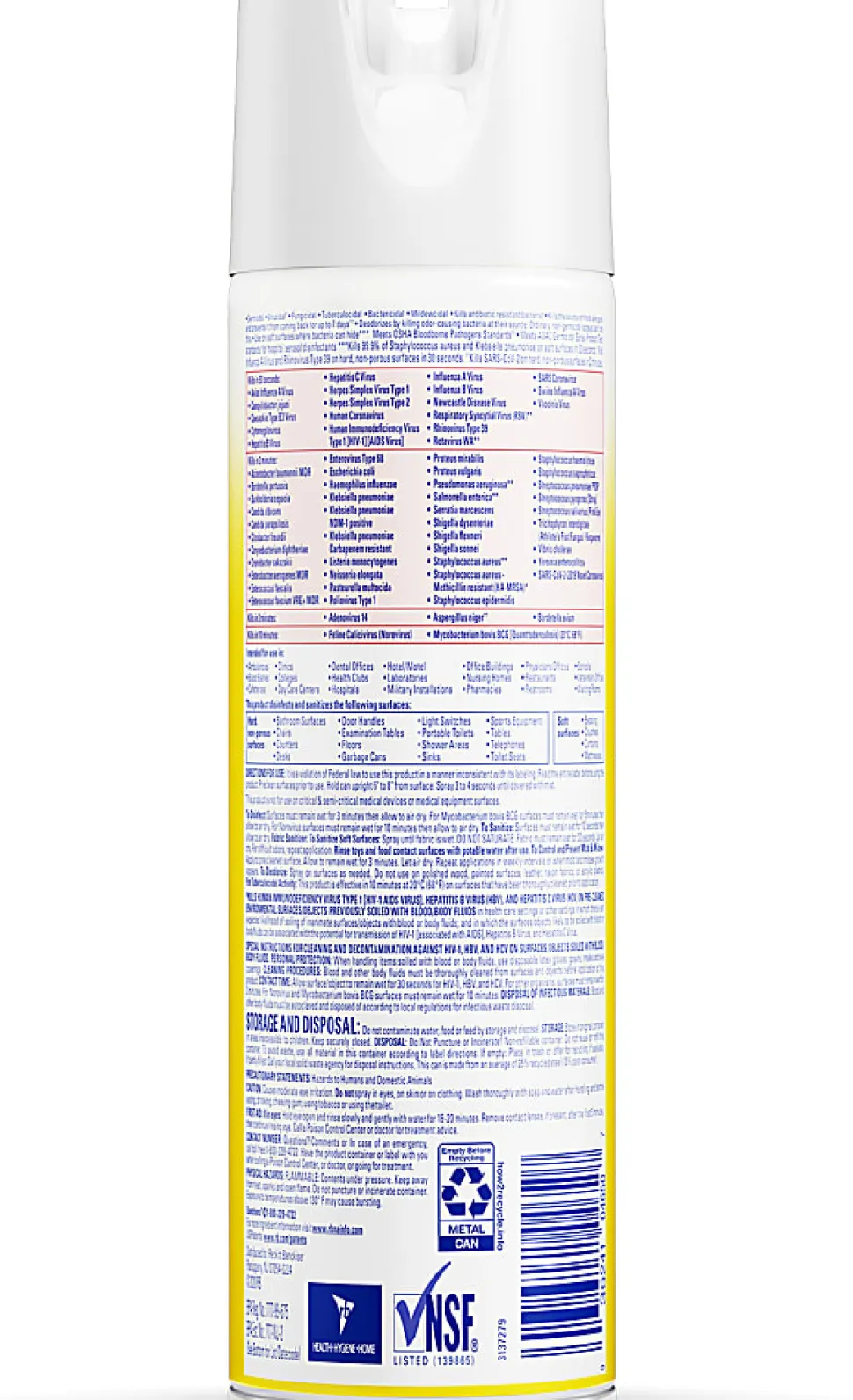 Lysol® Professional Disinfectant Spray, Original Scent, 19 Oz Bottle