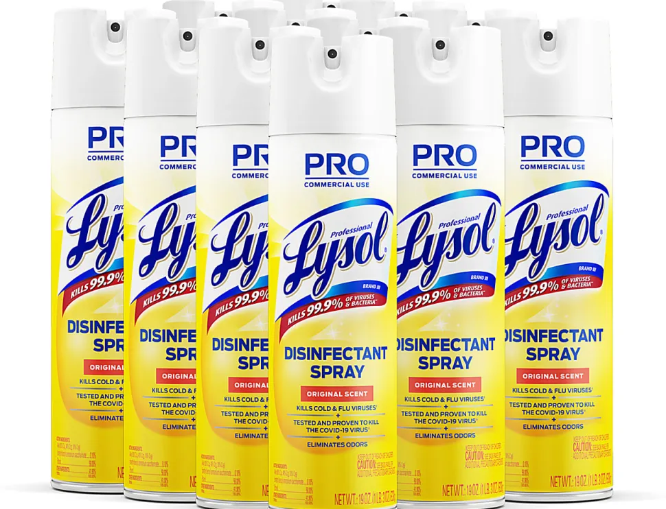 Lysol® Professional Disinfectant Spray, Original Scent, 19 Oz Bottle