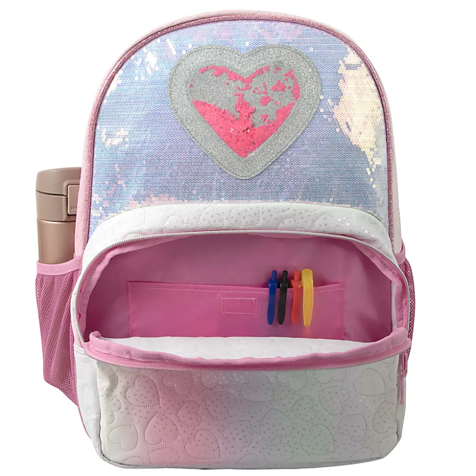 Madison & Dakota Quilted Heart Backpack, Pink