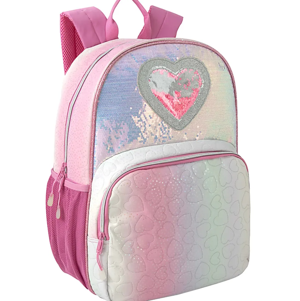 Madison & Dakota Quilted Heart Backpack, Pink