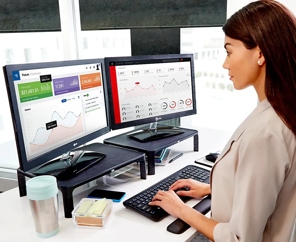 3M™ Adjustable-Height Monitor Stand, MS85B