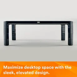 3M™ Adjustable-Height Monitor Stand, MS85B