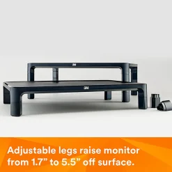 3M™ Adjustable-Height Monitor Stand, MS85B