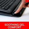 3M™ Adjustable Keyboard Platform With Gel Wrist Rest, Black/Metallic Gray