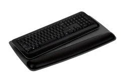 3M™ Adjustable Keyboard Platform With Gel Wrist Rest, Black/Metallic Gray