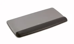 3M™ Adjustable Keyboard Platform With Gel Wrist Rest, Black/Metallic Gray