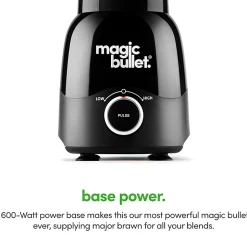 Magic Bullet Full Size Blender Combo, 48 Oz, Matte Black, Total Qty 1