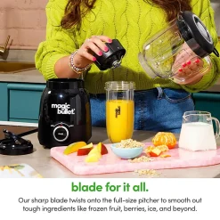 Magic Bullet Full Size Blender Combo, 48 Oz, Matte Black, Total Qty 1