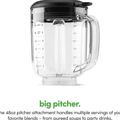 Magic Bullet Full Size Blender Combo, 48 Oz, Matte Black, Total Qty 1