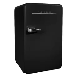 Magic Chef 3.2 Cu. Ft. Retro Mini Fridge With Manual Defrost, Black