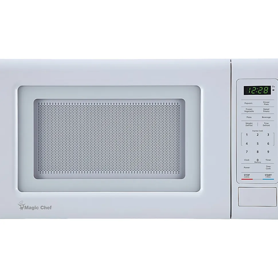 Magic Chef 0.7 Cu. Ft. 700W Countertop Digital Touch Microwave, White