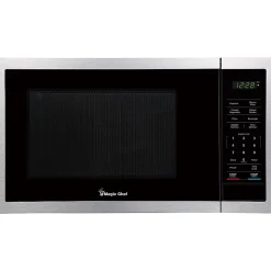 Magic Chef® 900-Watt Digital-Touch Countertop Microwave, 0.9 Cu. Ft., Silver
