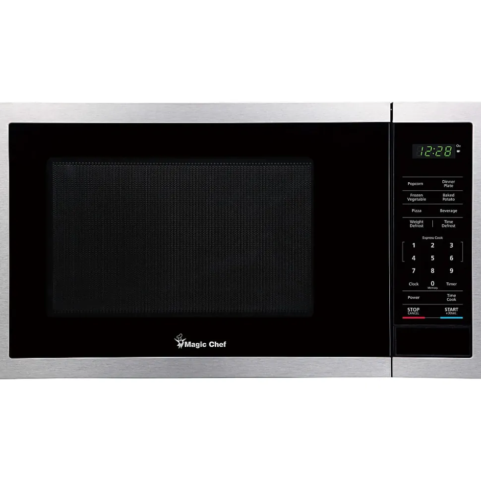 Magic Chef® 900-Watt Digital-Touch Countertop Microwave, 0.9 Cu. Ft., Silver