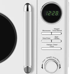 Magic Chef 700-Watt Retro Countertop Microwave, 0.7 Cu. Ft., White