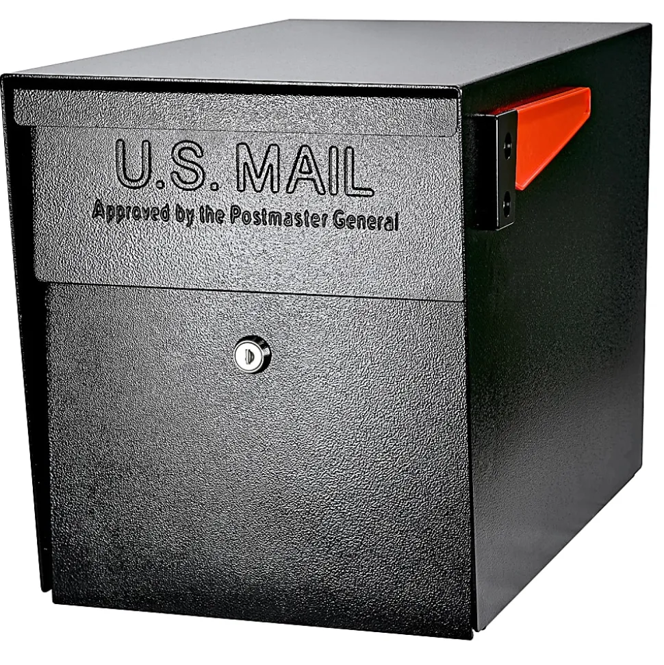 Mail Boss™ Curbside Locking Mailbox, 13 3/4" x 11 1/4" x 21", Black