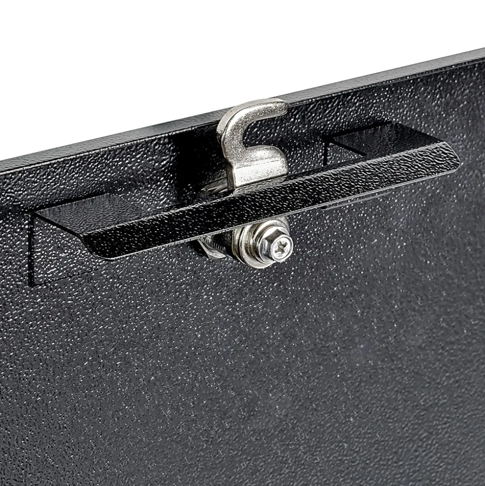 Mail Boss Locking Security Drop Box, 16 1/4"H x 11 1/4"W x 4 3/4"D, Black