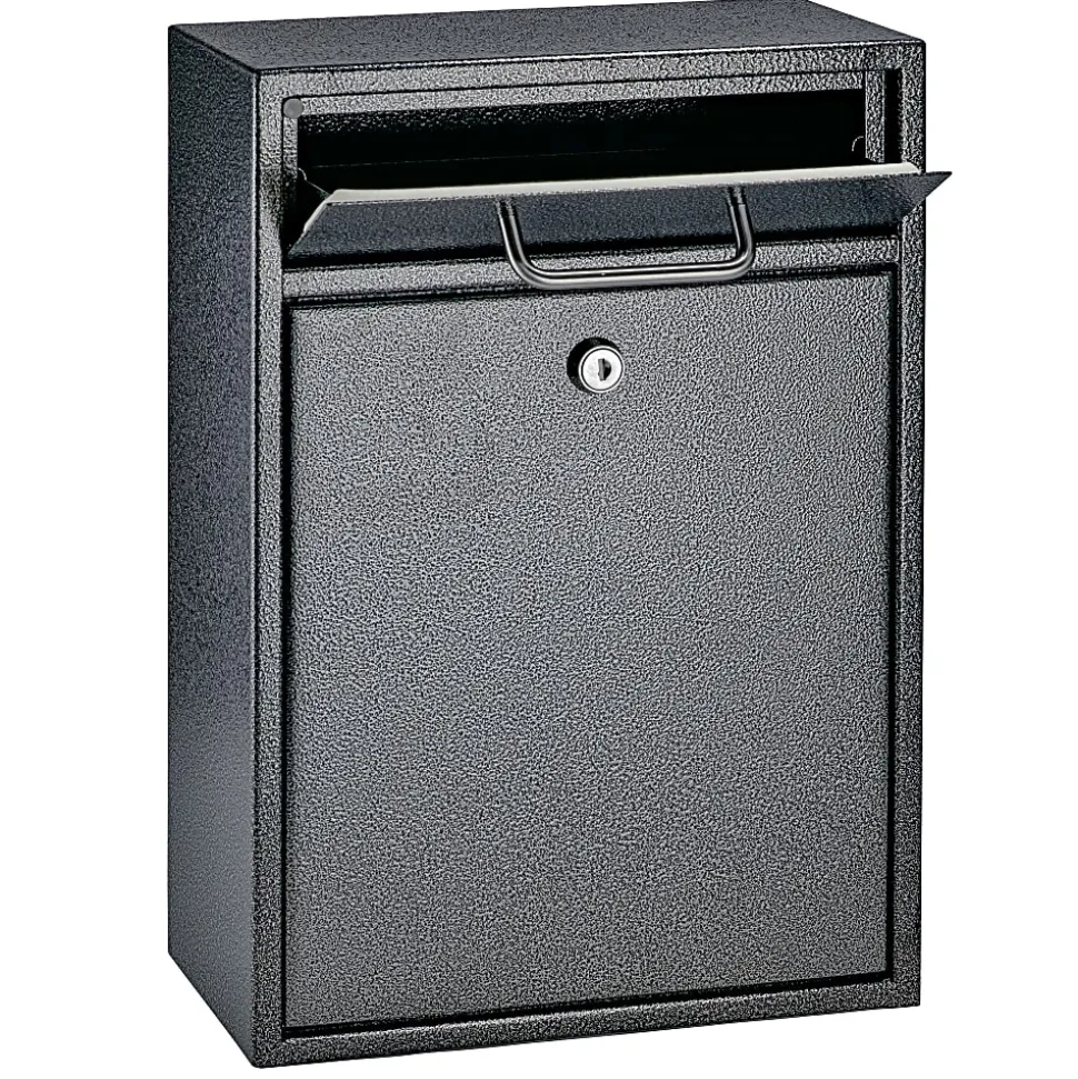 Mail Boss Locking Security Drop Box, 16 1/4"H x 11 1/4"W x 4 3/4"D, Galaxy