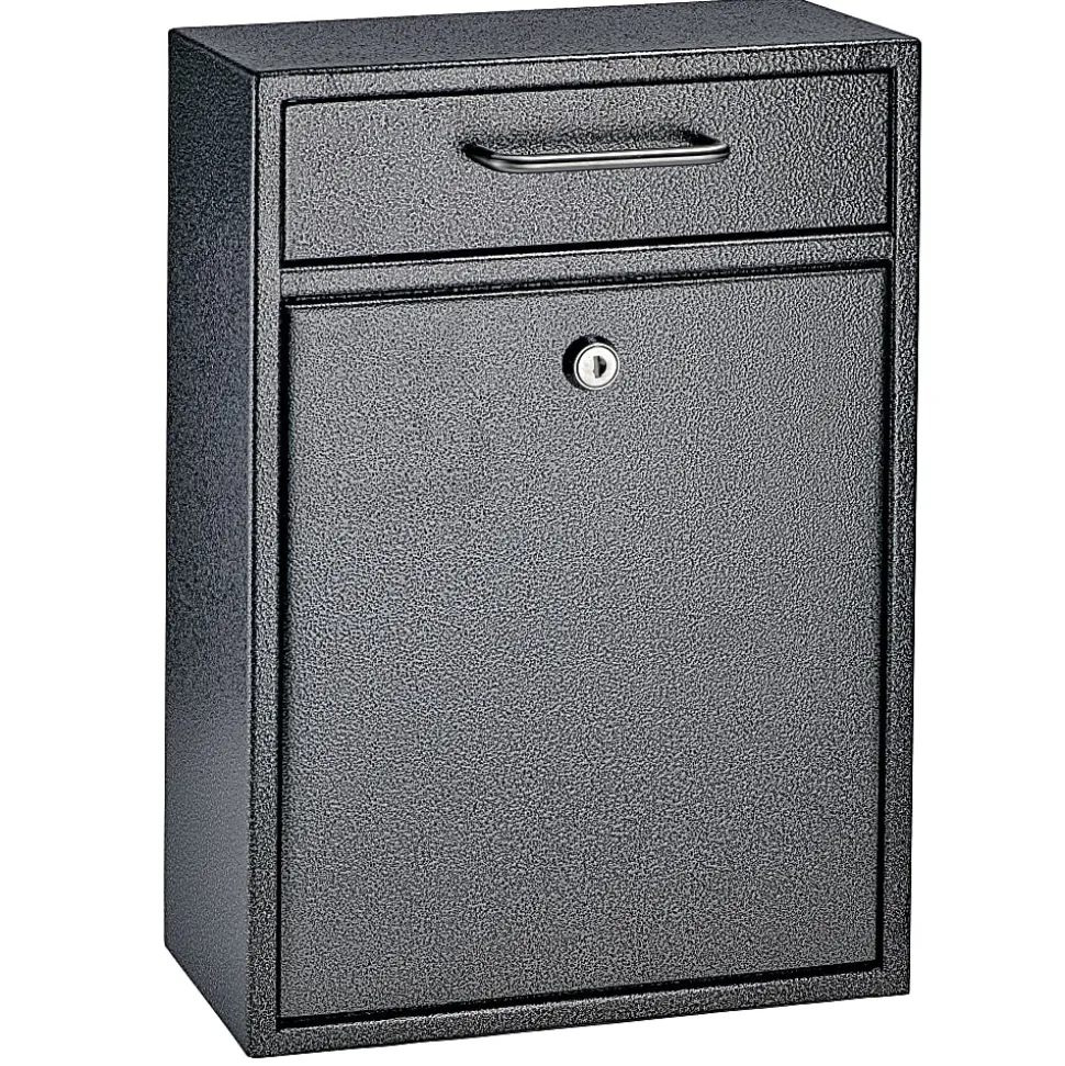 Mail Boss Locking Security Drop Box, 16 1/4"H x 11 1/4"W x 4 3/4"D, Galaxy