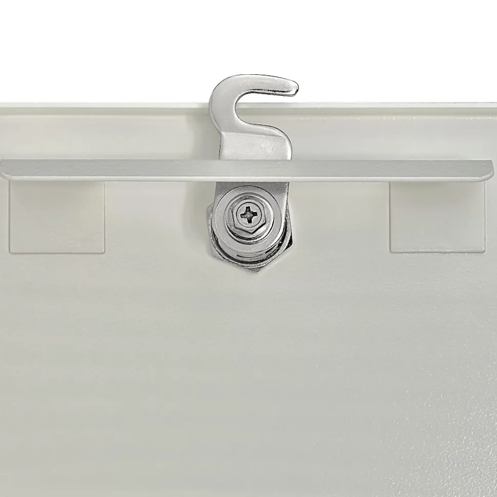 Mail Boss Locking Security Drop Box, 16 1/4"H x 11 1/4"W x 4 3/4"D, White