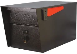 Mail Boss Mail Manager Locking Mailbox, 11 1/4"H x 10 3/4"W x 21"D, Black