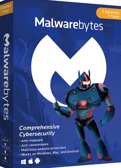 Malwarebytes Premium, For 5 PC/Mac® Devices, Disc
