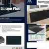 M+A Matting SuperScrape Plus Floor Mat, 36" x 120", Black