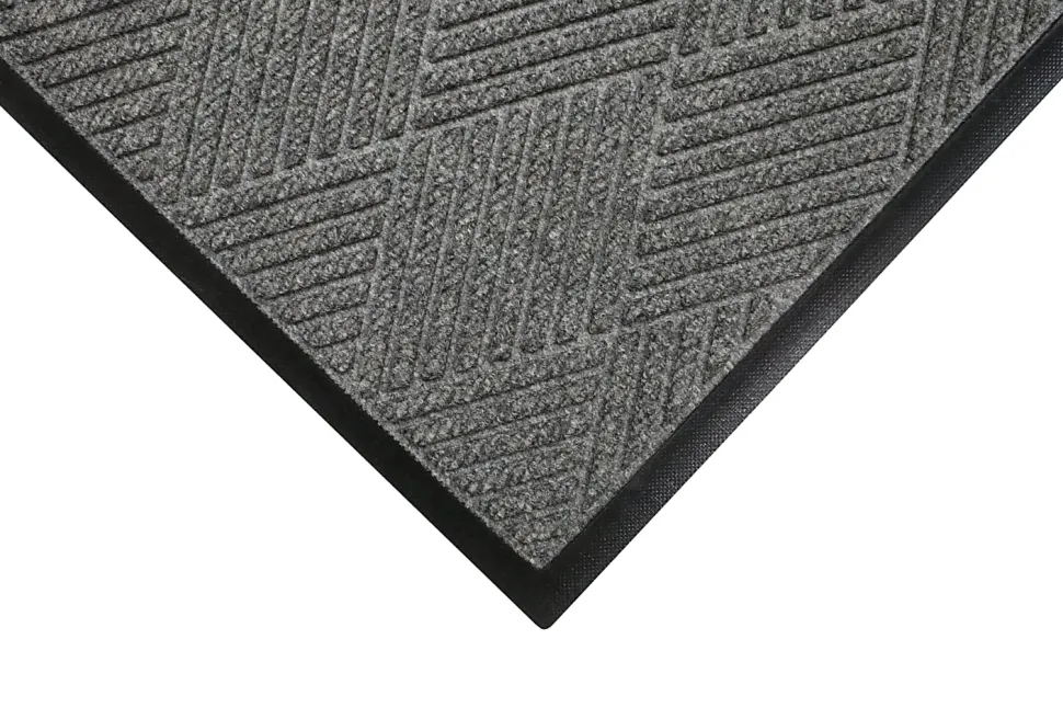 M+A Matting Waterhog Max Diamond Classic Floor Mat, 3'H x 5'W, Gray Ash