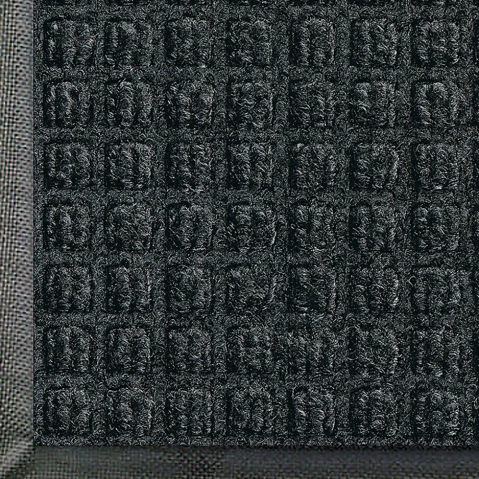 M+A Matting WaterHog Squares Classic Floor Mat, 6' x 12', Charcoal